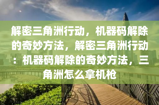 解密三角洲行动，机器码解除的奇妙方法，解密三角洲行动：机器码解除的奇妙方法，三角洲怎么拿机枪