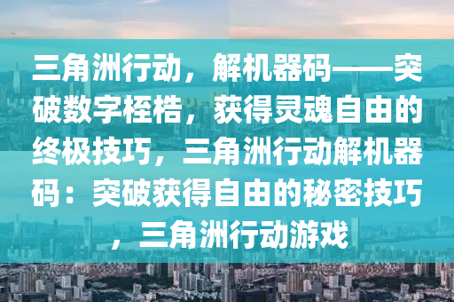 三角洲行动，解机器码——突破数字桎梏，获得灵魂自由的终极技巧，三角洲行动解机器码：突破获得自由的秘密技巧，三角洲行动游戏