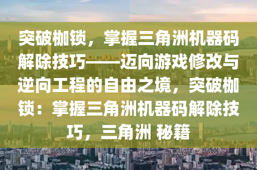 突破枷锁，掌握三角洲机器码解除技巧——迈向游戏修改与逆向工程的自由之境，突破枷锁：掌握三角洲机器码解除技巧，三角洲 秘籍
