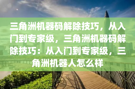 三角洲机器码解除技巧，从入门到专家级，三角洲机器码解除技巧：从入门到专家级，三角洲机器人怎么样