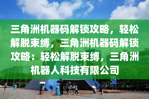 三角洲机器码解锁攻略，轻松解脱束缚，三角洲机器码解锁攻略：轻松解脱束缚，三角洲机器人科技有限公司