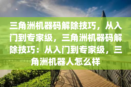 三角洲机器码解除技巧，从入门到专家级，三角洲机器码解除技巧：从入门到专家级，三角洲机器人怎么样