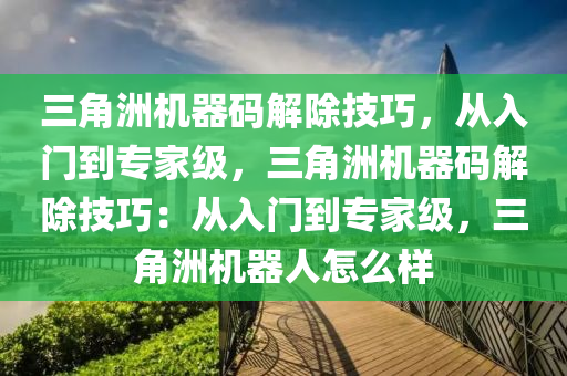 三角洲机器码解除技巧，从入门到专家级，三角洲机器码解除技巧：从入门到专家级，三角洲机器人怎么样