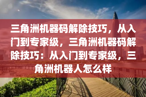 三角洲机器码解除技巧，从入门到专家级，三角洲机器码解除技巧：从入门到专家级，三角洲机器人怎么样
