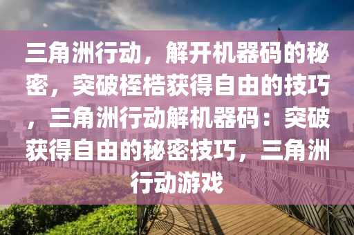 三角洲行动，解开机器码的秘密，突破桎梏获得自由的技巧，三角洲行动解机器码：突破获得自由的秘密技巧，三角洲行动游戏