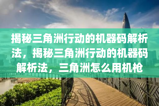 揭秘三角洲行动的机器码解析法，揭秘三角洲行动的机器码解析法，三角洲怎么用机枪