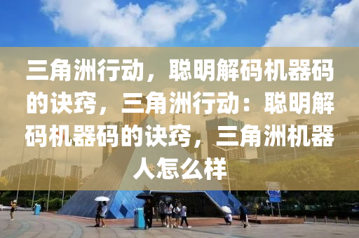 三角洲行动，聪明解码机器码的诀窍，三角洲行动：聪明解码机器码的诀窍，三角洲机器人怎么样