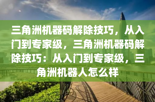 三角洲机器码解除技巧，从入门到专家级，三角洲机器码解除技巧：从入门到专家级，三角洲机器人怎么样