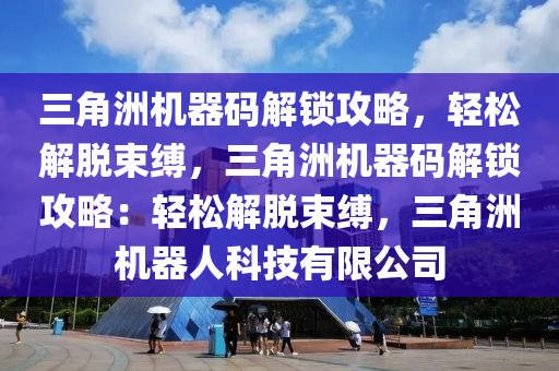 三角洲机器码解锁攻略，轻松解脱束缚，三角洲机器码解锁攻略：轻松解脱束缚，三角洲机器人科技有限公司