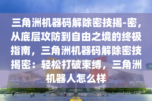 三角洲机器码解除密技揭-密，从底层攻防到自由之境的终极指南，三角洲机器码解除密技揭密：轻松打破束缚，三角洲机器人怎么样