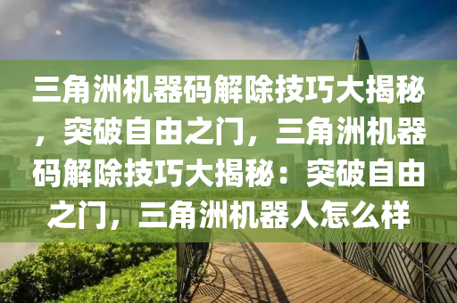 三角洲机器码解除技巧大揭秘，突破自由之门，三角洲机器码解除技巧大揭秘：突破自由之门，三角洲机器人怎么样