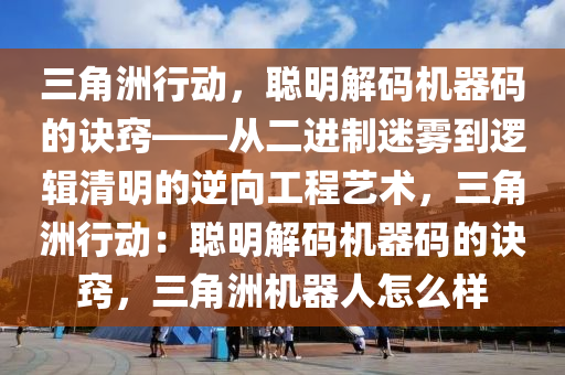 三角洲行动，聪明解码机器码的诀窍——从二进制迷雾到逻辑清明的逆向工程艺术，三角洲行动：聪明解码机器码的诀窍，三角洲机器人怎么样