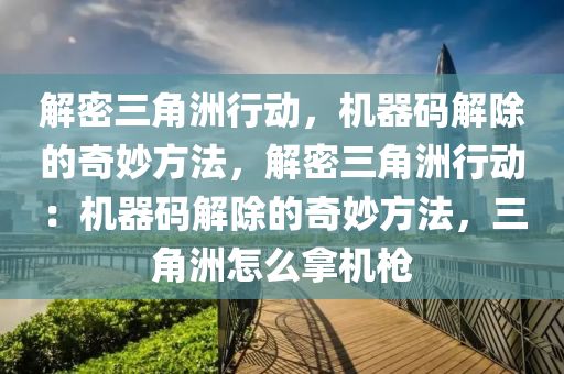 解密三角洲行动，机器码解除的奇妙方法，解密三角洲行动：机器码解除的奇妙方法，三角洲怎么拿机枪