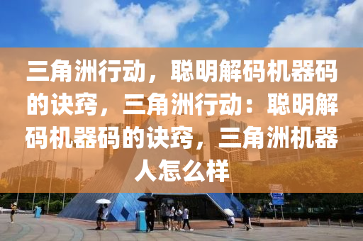 三角洲行动，聪明解码机器码的诀窍，三角洲行动：聪明解码机器码的诀窍，三角洲机器人怎么样