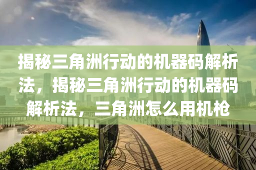 揭秘三角洲行动的机器码解析法，揭秘三角洲行动的机器码解析法，三角洲怎么用机枪