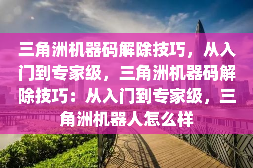 三角洲机器码解除技巧，从入门到专家级，三角洲机器码解除技巧：从入门到专家级，三角洲机器人怎么样