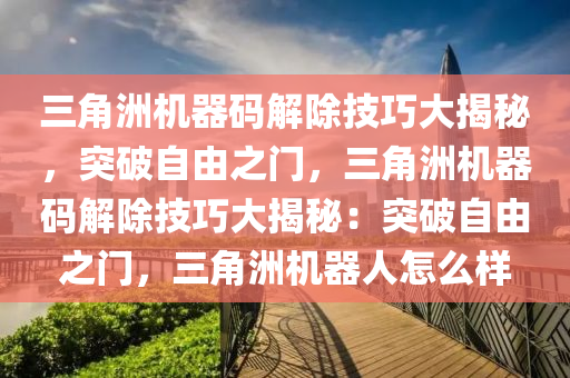 三角洲机器码解除技巧大揭秘，突破自由之门，三角洲机器码解除技巧大揭秘：突破自由之门，三角洲机器人怎么样