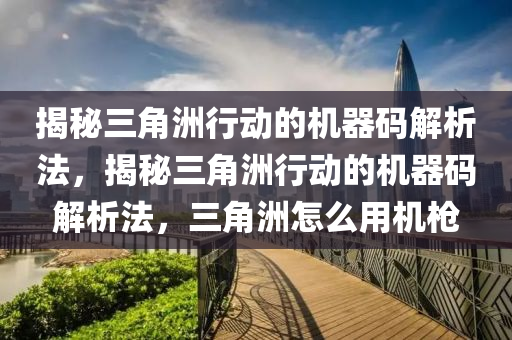 揭秘三角洲行动的机器码解析法，揭秘三角洲行动的机器码解析法，三角洲怎么用机枪