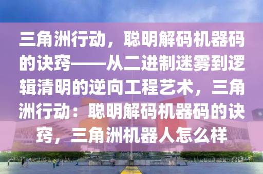 三角洲行动，聪明解码机器码的诀窍——从二进制迷雾到逻辑清明的逆向工程艺术，三角洲行动：聪明解码机器码的诀窍，三角洲机器人怎么样
