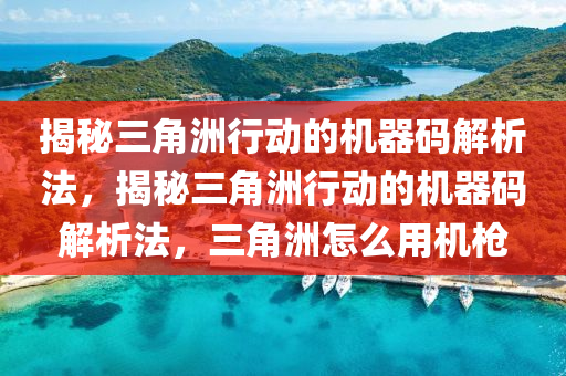 揭秘三角洲行动的机器码解析法，揭秘三角洲行动的机器码解析法，三角洲怎么用机枪