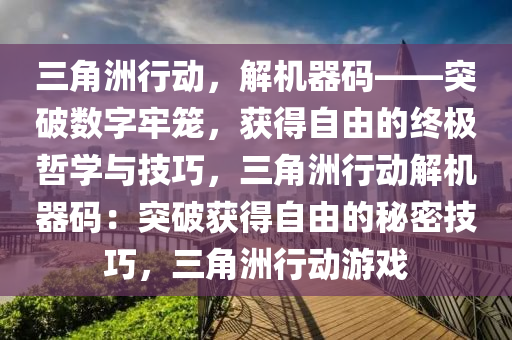 三角洲行动，解机器码——突破数字牢笼，获得自由的终极哲学与技巧，三角洲行动解机器码：突破获得自由的秘密技巧，三角洲行动游戏