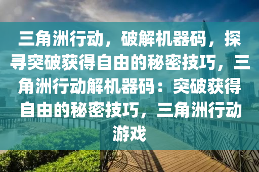 三角洲行动，破解机器码，探寻突破获得自由的秘密技巧，三角洲行动解机器码：突破获得自由的秘密技巧，三角洲行动游戏