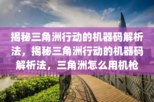 揭秘三角洲行动的机器码解析法，揭秘三角洲行动的机器码解析法，三角洲怎么用机枪