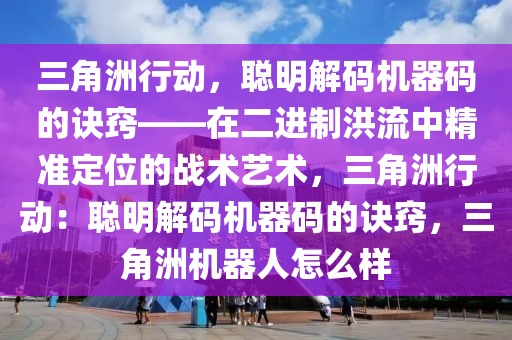 三角洲行动，聪明解码机器码的诀窍——在二进制洪流中精准定位的战术艺术，三角洲行动：聪明解码机器码的诀窍，三角洲机器人怎么样