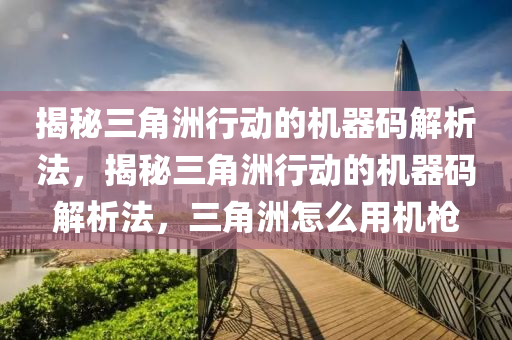 揭秘三角洲行动的机器码解析法，揭秘三角洲行动的机器码解析法，三角洲怎么用机枪
