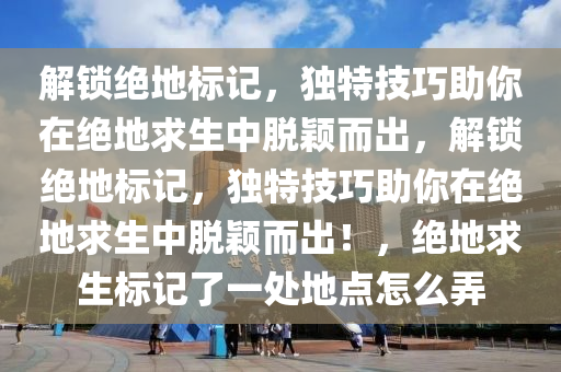 解锁绝地标记，独特技巧助你在绝地求生中脱颖而出，解锁绝地标记，独特技巧助你在绝地求生中脱颖而出！，绝地求生标记了一处地点怎么弄